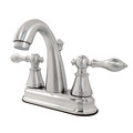 Fauceture 4" Centerset Bathroom Faucet W/ Pop-Up, Brushed Nickel FSY7618AL